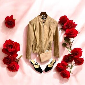 Elegant Tan Women's Jacket
